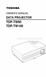 Toshiba TDP-TW100 Manual do Proprietário