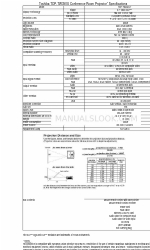 Toshiba TDP-TW350U Especificações