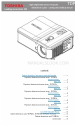 Toshiba TDP-WX5400 Manual de instalación