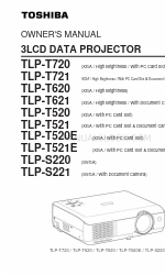 Toshiba TLP T621 Посібник користувача