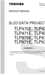 Toshiba TLP-471U Service Manual