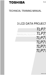 Toshiba TLP-710U Manuel de formation technique