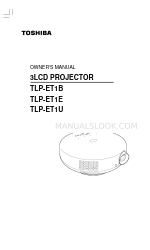 Toshiba TLP-ET1U Manuale d'uso