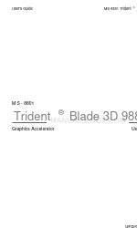 MSI Trident Blade 3D 9880 Manuale d'uso