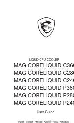 MSI MAG CORELIQUID C240 Manuale d'uso