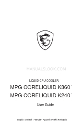 MSI MPG CORELIQUID K360 V2 Gebruikershandleiding