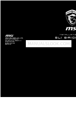 MSI SLI BRIDGE KIT 설치 매뉴얼