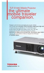 Toshiba X100U - TLP XGA LCD Projector Specyfikacje