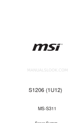 MSI S1206 Руководство пользователя