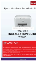 Epson WorkForce Pro WP-4015 DN Manual de instalação