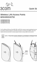 3Com 3CRWE850075A - Wireless LAN Access Point 8500 빠른 시작 매뉴얼