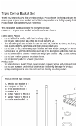 Croydex Triple Corner Basket Set マニュアル