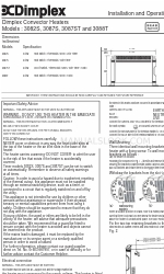 Dimplex 3082S Instrucciones de instalación y funcionamiento