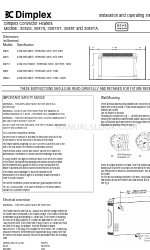 Dimplex 3082S Instrucciones de instalación y funcionamiento