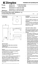 Dimplex Alderbury ALB20 Instruções de instalação e de utilização