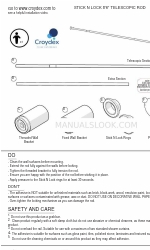 Croydex STICK N LOCK AD1021 Series Skrócona instrukcja obsługi