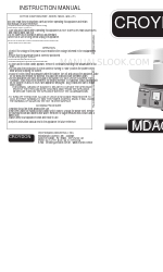 croydon MDAC-16551-701 Manual de instrucciones