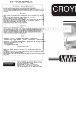 croydon MWRS-20550-700 Manual de instruções