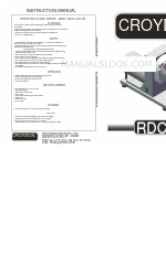 croydon RDCQ Series Manual de instrucciones