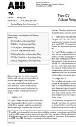 ABB CV-1 Folheto de instruções