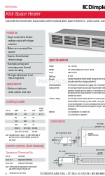 Dimplex CKHA Series Características e especificações