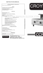 croydon CCR2 Manual de instrucciones