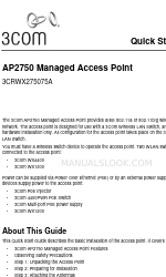 3Com 3CRWX275075A - Wireless LAN Managed Access Point 2750 Skrócona instrukcja obsługi