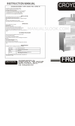 croydon FRG11-16PGN1-A3 Manual de instrucciones