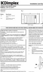 Dimplex CVP1 Instrucciones de instalación y funcionamiento