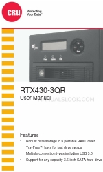 CRU RTX430-3QR Manuale d'uso