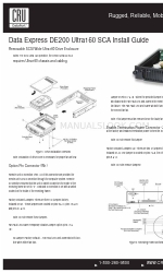 CRU Dataport Data Express DE200 SCSI Handbuch installieren