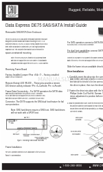 CRU Dataport Data Express DE75 SAS Installatiehandleiding