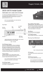 CRU Dataport DE50 SATA Посібник з інсталяції