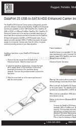 CRU Dataport DataPort 25 Enhanced Carrier Manual de instalación