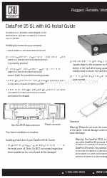 CRU Dataport Dataport 25 SL Manual de instalação