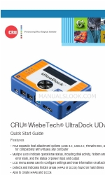 CRU WiebeTech UltraDock UDv5.5 Manual de início rápido