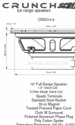 Crunch Screamer CRSS10.8 Gebrauchsanweisung