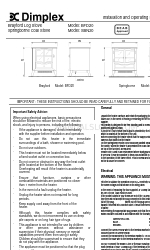 Dimplex Brayford BFD20 Instructions d'installation et d'utilisation