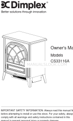 Dimplex CS33116A Gebruikershandleiding