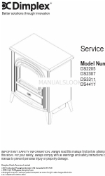 Dimplex DS2307 서비스 매뉴얼