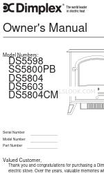 Dimplex DS5603 Manuale d'uso