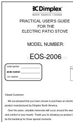 Dimplex EOS-2006 Manuel pratique de l'utilisateur