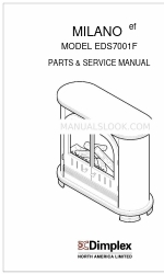 Dimplex MILANOef EDS7001F Manual de peças e serviços