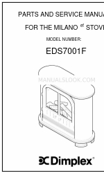 Dimplex MILANOef EDS7001F Manual de peças e serviços