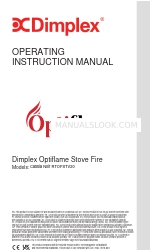 Dimplex Optiflame Cassia Noir RTOFSTV20 Operating Instructions Manual