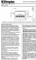 Dimplex 316CHE Installatie- en bedieningsinstructies