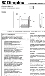 Dimplex Chalbury Fire CHB20CH Installatie- en bedieningsinstructies