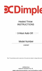Dimplex DHEBHT Руководство по эксплуатации