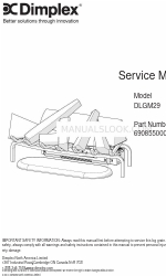 Dimplex DLGM29 Manuale di servizio