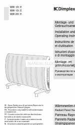 Dimplex WW 151 E Manuale di installazione e istruzioni per l'uso